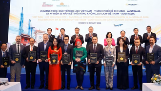Tổng Bí thư, Chủ tịch nước Tô Lâm chứng kiến trao các biên bản hợp tác giữa Sở Du lịch Thành phố Hồ Chí Minh, Vietnam Airlines, Saigontourist Group với các đối tác của Australia.