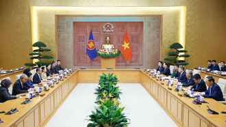 Thủ tướng Lê Minh Hưng tiếp Đại sứ các nước ASEAN tại Việt Nam.