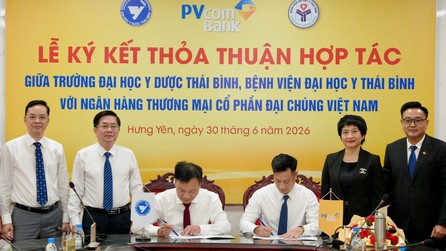 Đồng hành cùng ngành giáo dục, y tế, PVcomBank mở rộng hợp tác với trường Đại học Y Dược và Bệnh viện Đại học Y Thái Bình