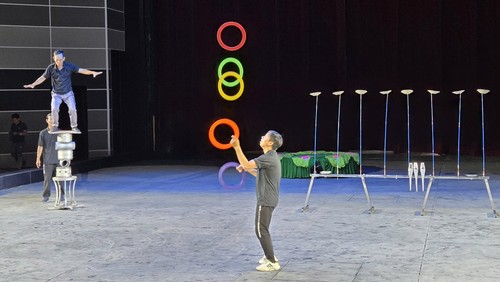 Sân khấu thiết kế chuẩn cho nghệ thuật xiếc ở Rạp xiếc và Biểu diễn đa năng Phú Thọ