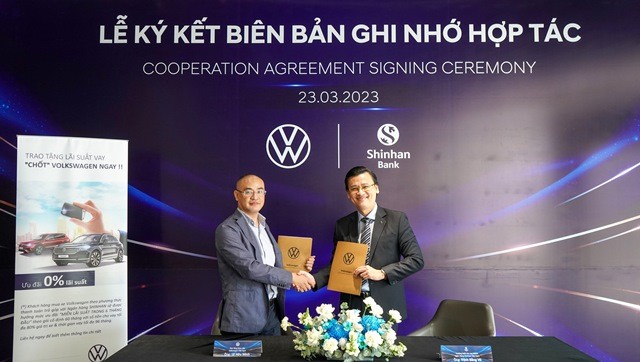 Ngân hàng Shinhan cho vay ưu đãi khách hàng mua xe Volkswagen