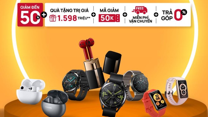 Huawei sale khủng cuối tháng 4, giảm đến 50%, tặng quà 1,5 triệu và vô vàn ưu đãi khác