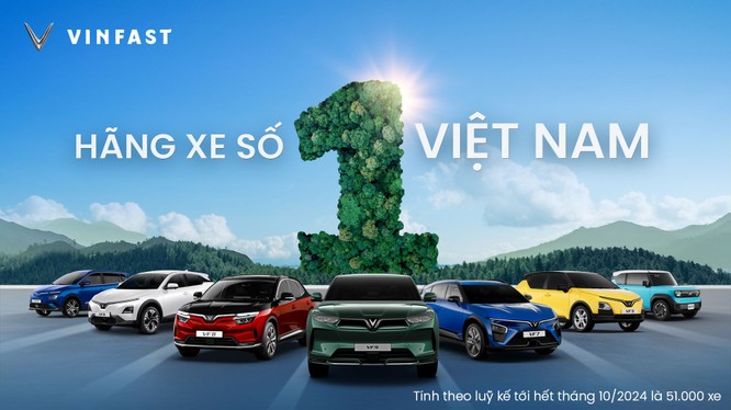 VinFast chiếm thị phần số 1 Việt Nam.