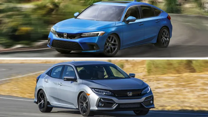 So sánh Civic hatchback mới và thế hệ tiền nhiệm