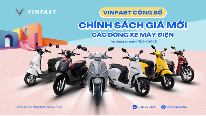 VinFast áp dụng chính sách giá mới cho các dòng xe máy điện