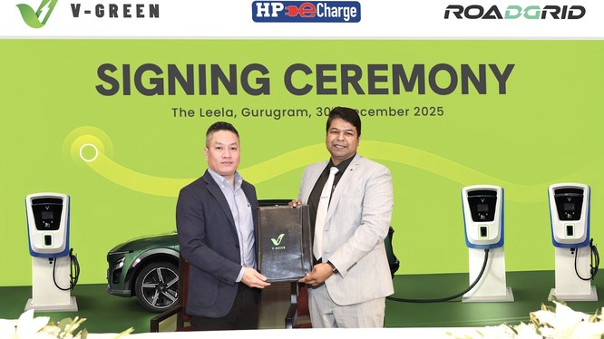 V-GREEN và RoadGrid India công bố hợp tác chiến lược nhằm mở rộng hạ tầng sạc nhanh xe điện trên toàn Ấn Độ