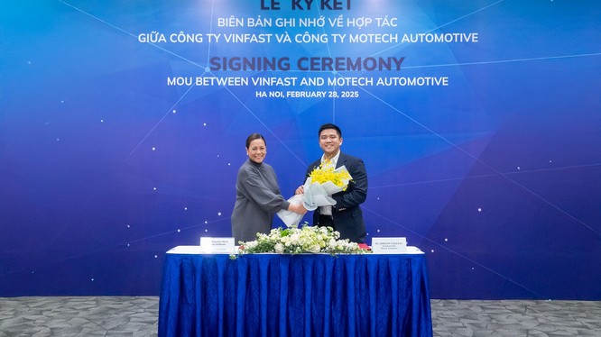 VinFast ký kết MOU với Motech về việc khai thác mạng lưới xưởng dịch vụ tại Philippines