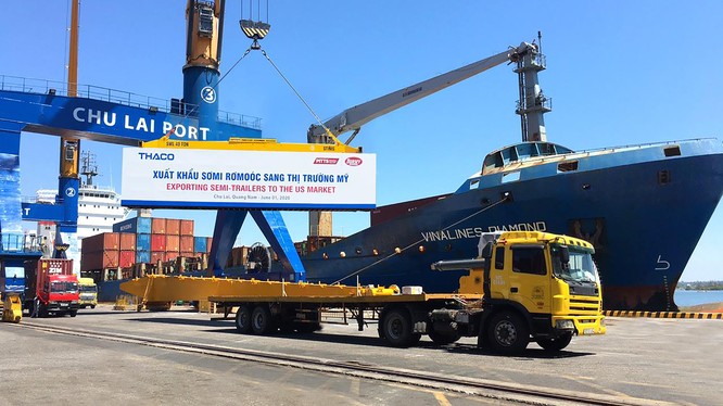 THACO tiếp tục xuất khẩu Sơmi Rơ-moóc sang Mỹ