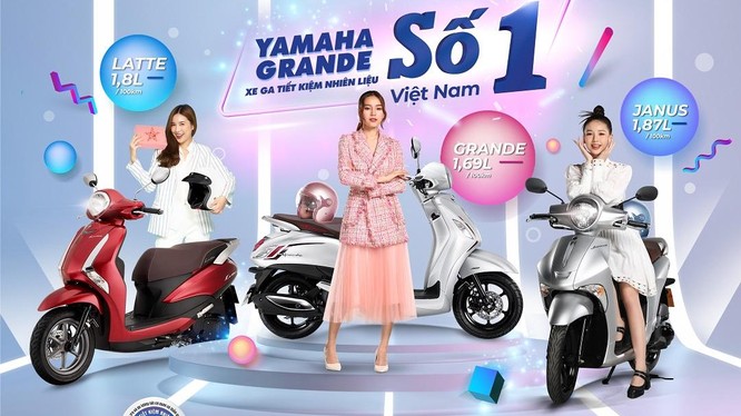 Cách bộ ba xe tay ga Grande, Latte, Janus chinh phục trái tim người tiêu dùng