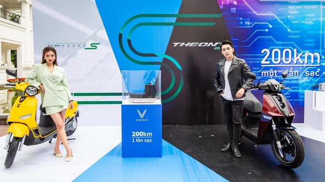 Vinfast ra mắt 5 mẫu xe máy điện có khả năng di chuyển gần 200 km/lần sạc