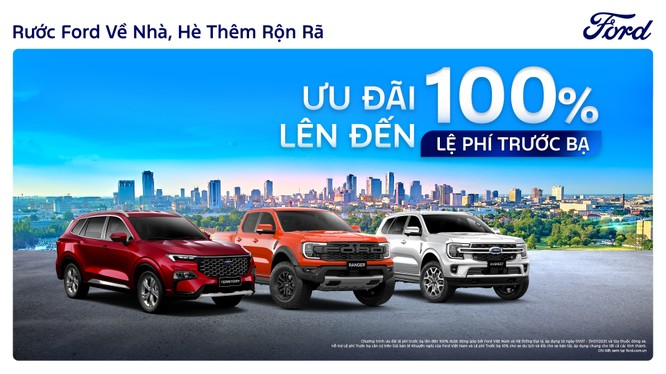 Ford Việt Nam và hệ thống đại lý triển khai chương trình khuyến mãi tháng 7 với giá trị lên tới 89 triệu đồng