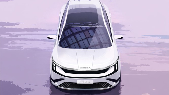 Škoda giới thiệu phác thảo ngoại thất của mẫu SUV điện 7 chỗ hoàn toàn mới Peaq
