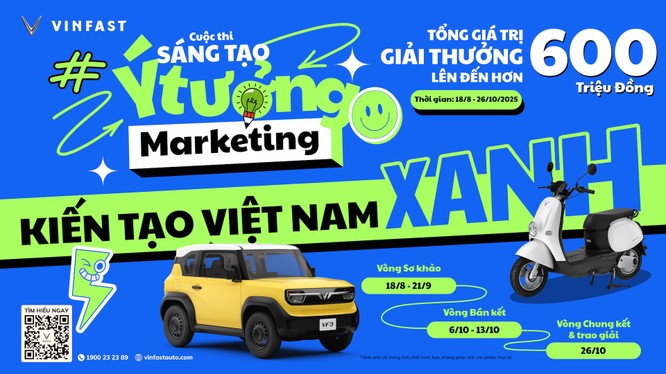 VinFast tổ chức cuộc thi “Kiến tạo Việt Nam xanh”, tôn vinh các ý tưởng marketing đột phá
