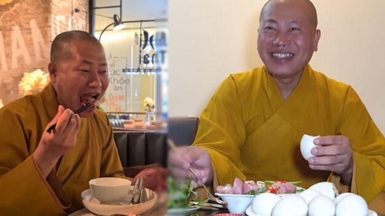 Vụ giả sư ăn thịt động vật: Lên mạng mắng Giáo hội là tà đạo