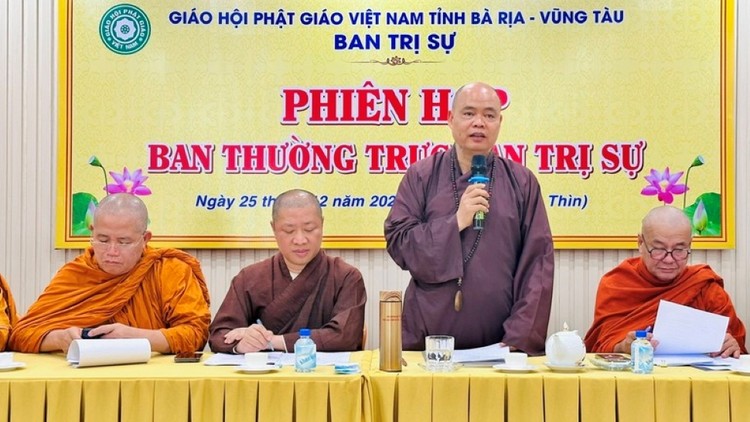 BR-VT: Ban Thường trực Ban Trị sự GHPGVN tỉnh triển khai hoạt động Phật sự cuối năm