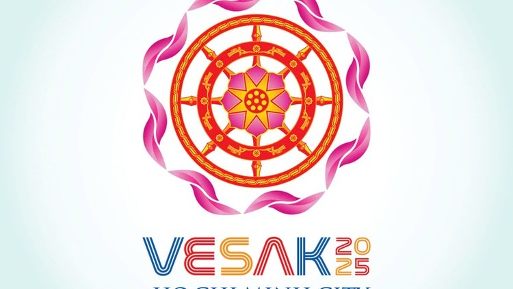 Logo chính thức của Đại lễ Vesak Liên Hợp Quốc 2025 tại Việt Nam