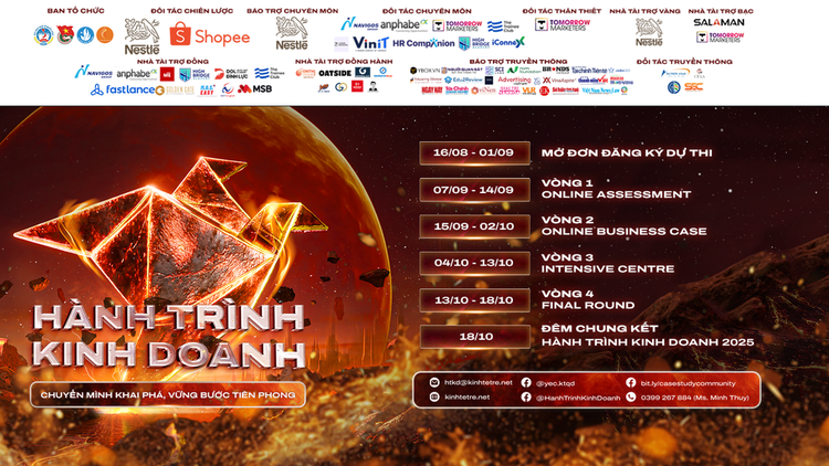 Chính thức phát động cuộc thi Hành Trình Kinh Doanh 2025: Chuyển mình khai phá, vững bước tiên phong