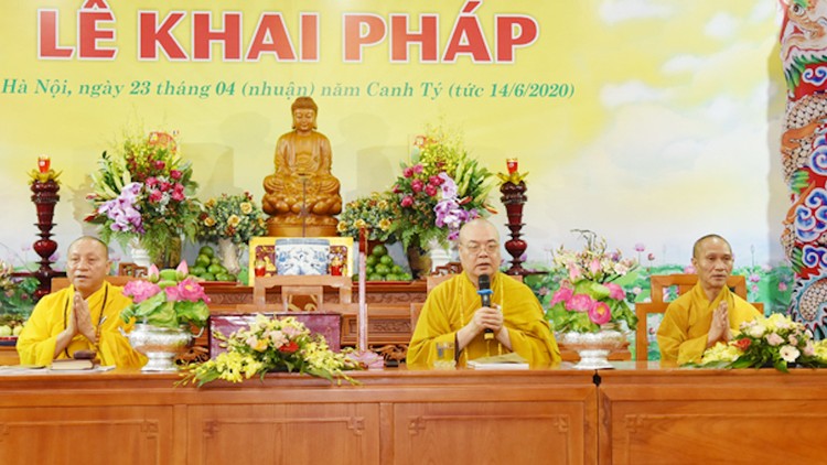 Hạ trường Tùng lâm Quán Sứ ngày Chư tăng câu hội để Kiết hạ An cư, ngày Phật Pháp được trùng hưng.