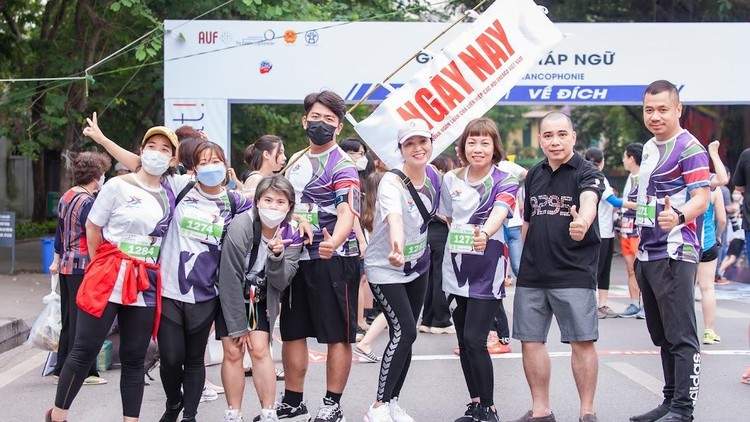 Phóng viên Ngày nay tham gia Giải chạy Pháp ngữ 2022 