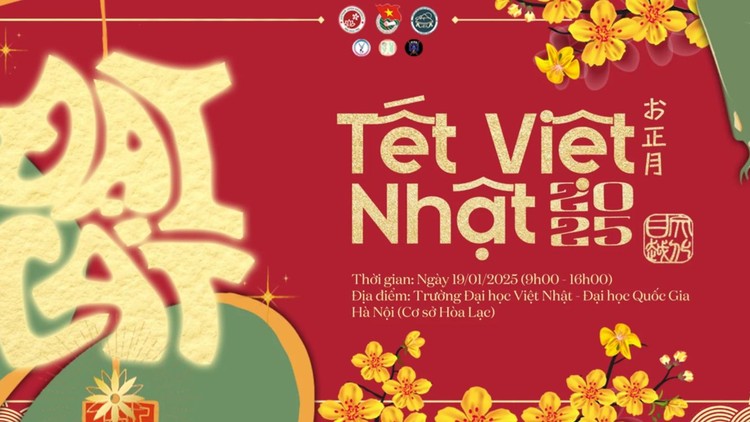 Tết Việt Nhật 2025: Không gian giao thoa văn hóa đậm sắc màu tại Trường Đại học Việt Nhật