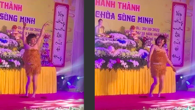 Màn biểu diễn gây nhiều tranh cãi của NSƯT Xuân Hinh.