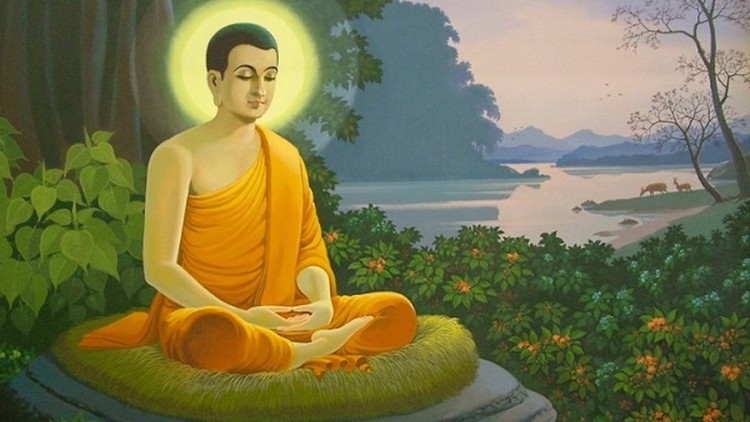 Đức Phật với đại cội Bồ đề