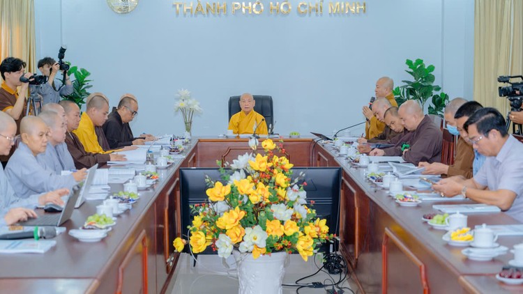 Trưởng lão Hòa thượng Chủ tịch kiểm tra công tác tổ chức Đại lễ Vesak LHQ tại TP.HCM