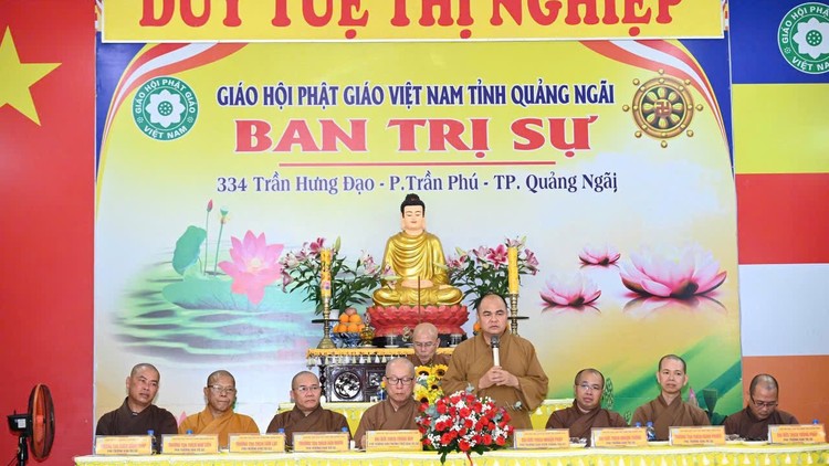 Ban Trị sự GHPGVN tỉnh Quảng Ngãi long trọng tổ chức hội nghị Ban thường trực lần thứ 1