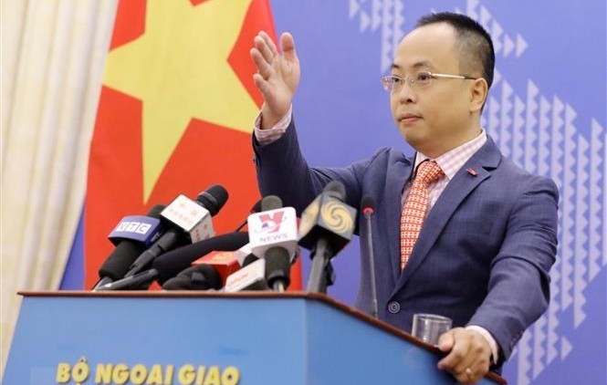 Phó Phát ngôn viên Bộ Ngoại giao Đoàn Khắc Việt. Ảnh: TTXVN