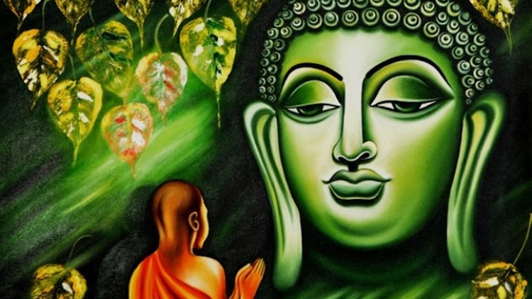 14 tranh vẽ Đức Phật Thích Ca bằng sơn dầu