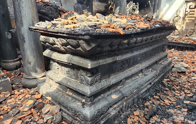 Cục Di sản văn hóa đề nghị bảo vệ Bảo vật quốc gia sau vụ cháy chùa Phổ Quang