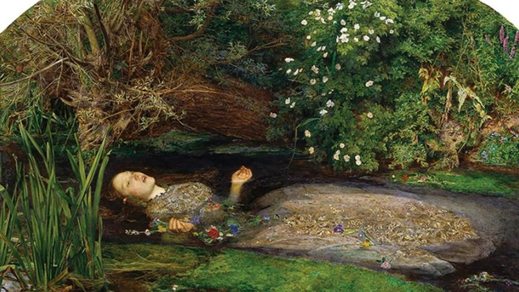 Elizabeth Siddall làm mẫu cho John Everett Millais trong bức "Ophelia" (1851-52). Cô cũng làm mẫu cho các nghệ sĩ khác bao gồm cả chồng mình là Dante Gabriel Rossetti. 