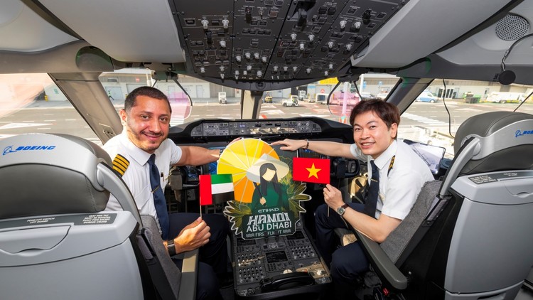 Etihad khai trương đường bay mới đến Việt Nam với chuyến bay đầu tiên kết nối Hà Nội đến Abu Dhabi