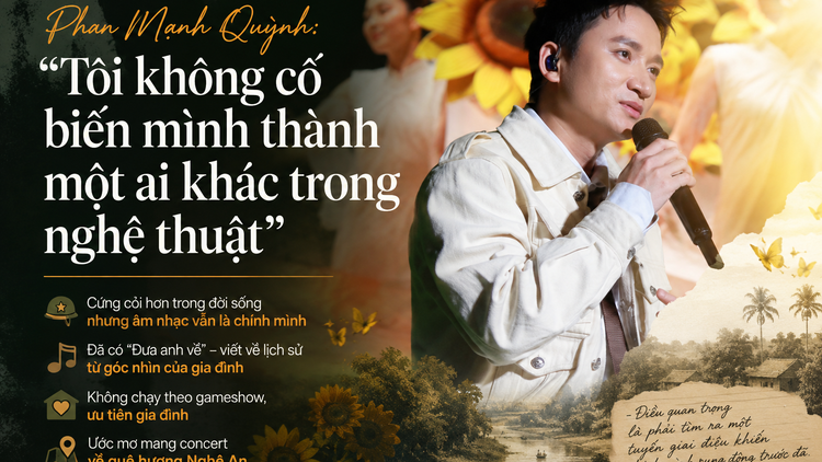 Phan Mạnh Quỳnh: “Tôi không cố biến mình thành một ai khác trong nghệ thuật”