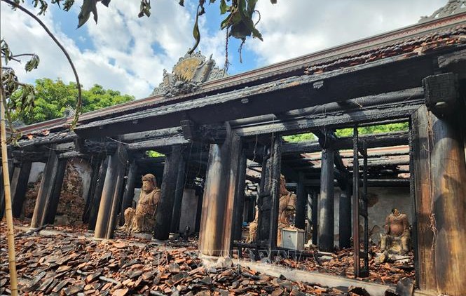 Thực hiện biện pháp bảo vệ Bảo vật quốc gia sau vụ cháy chùa Phổ Quang