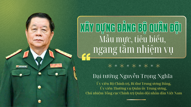 Xây dựng Đảng bộ Quân đội mẫu mực, tiêu biểu, ngang tầm nhiệm vụ