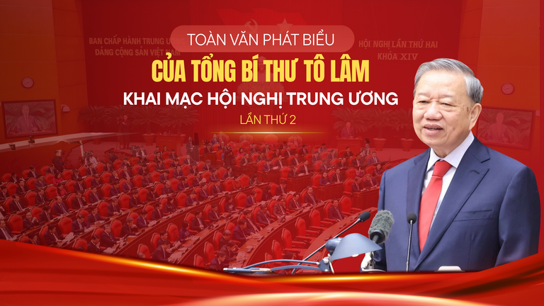Tổng Bí thư Tô Lâm chủ trì, phát biểu khai mạc Hội nghị. Ảnh VGP/Đức Tuân