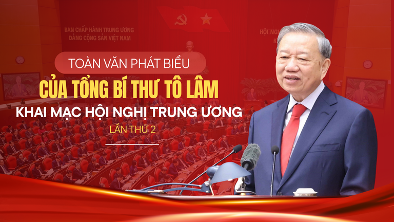 Tổng Bí thư Tô Lâm chủ trì, phát biểu khai mạc Hội nghị. Ảnh VGP/Đức Tuân