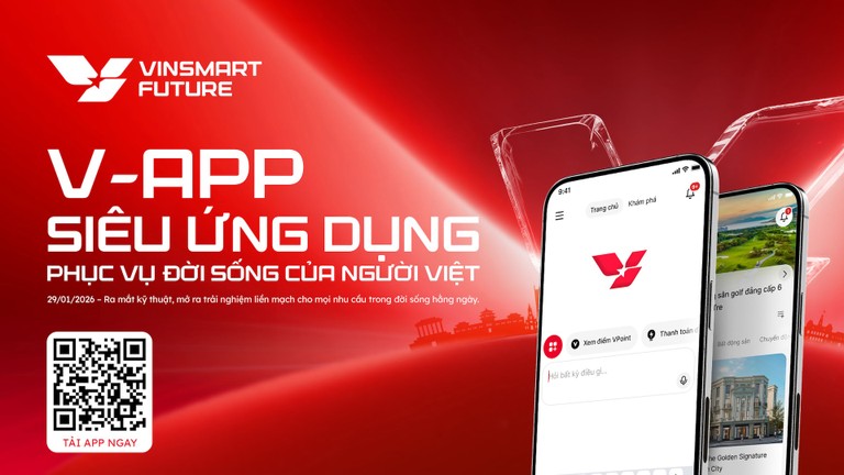 VinSmart Future ra mắt kỹ thuật phiên bản trải nghiệm sớm siêu ứng dụng 'Một chạm' V-App