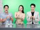 Diễn viên Việt Anh và Quỳnh Nga trong phiên Mega livestream“Đón sóng Vân Đồn, săn tìm báu vật”.