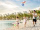 Biển hồ nước mặn rộng trăm ha tại Ocean City tạo nên sự hài hòa trong không gian sống. 