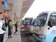 Xe khách hoạt động tại Bến xe Mỹ Đình.