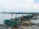 Dự án cầu Trần Hưng Đạo đang được chủ đầu tư và nhà thầu đẩy nhanh tiến độ thi công.