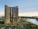 Phối cảnh dự án A&T Saigon Riverside do CDC làm tổng thầu.