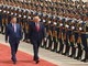 Chủ tịch Trung Quốc Tập Cận Bình và Tổng thống Mỹ Donald Trump trong lễ đón ở Bắc Kinh ngày 14/5/2026.
