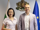 Đại sứ Việt Nam tại Bulgaria Nguyễn Thị Minh Nguyệt đã có buổi làm việc với Bộ trưởng Du lịch Bulgaria Ilin Dimitrov. (Ảnh TTXVN phát)