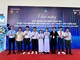 Tạ Hoàng Trí (thứ 3 từ phải sang) tham dự Cuộc thi Nghiên cứu Khoa học, Kỹ thuật cấp Quốc gia. Ảnh: NVCC