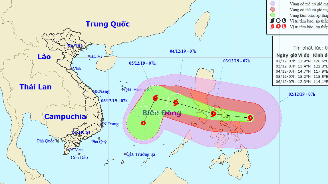 Philippines sơ tán 100.000 người dân do bão Kammuri