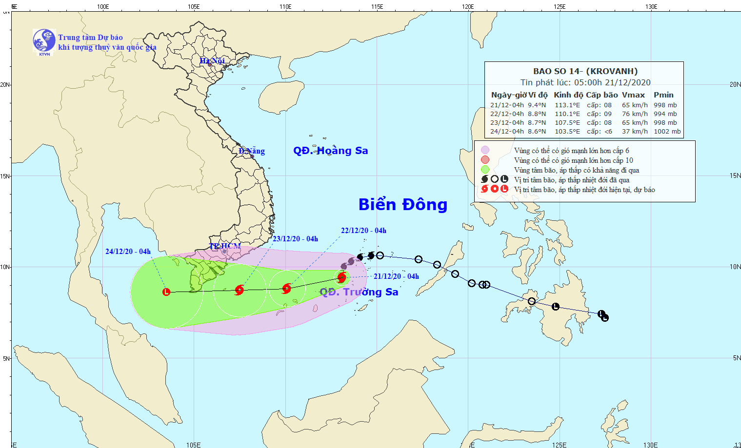 Bão số 14 giật cấp 10