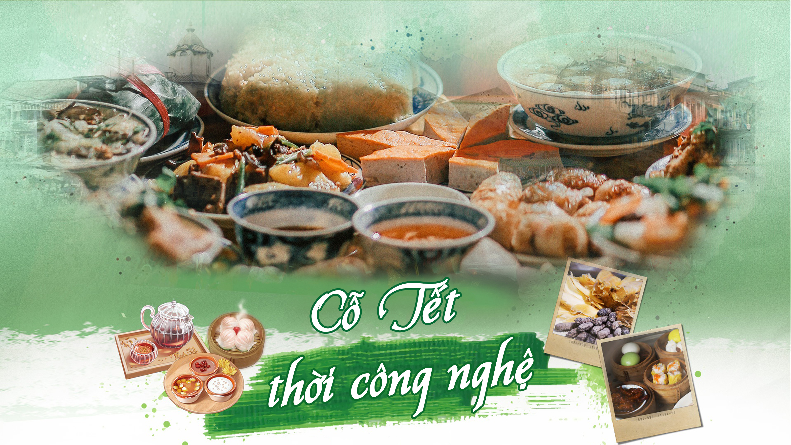 Cỗ Tết thời công nghệ